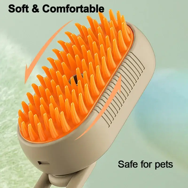 3-in-1 Pet Grooming Steamer Brush