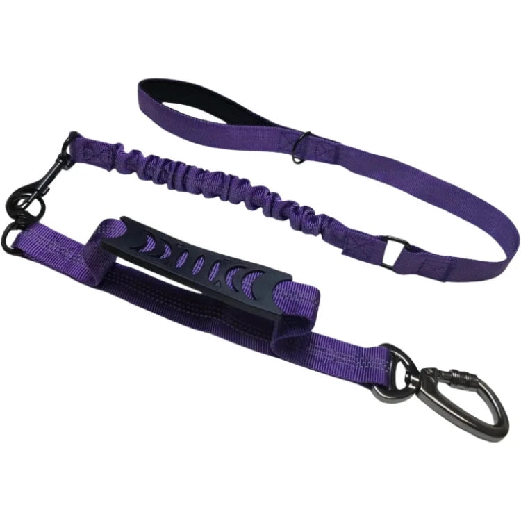 4 FT Dual Handle No-Pull Reflective Tactical Bungee Dog Leash