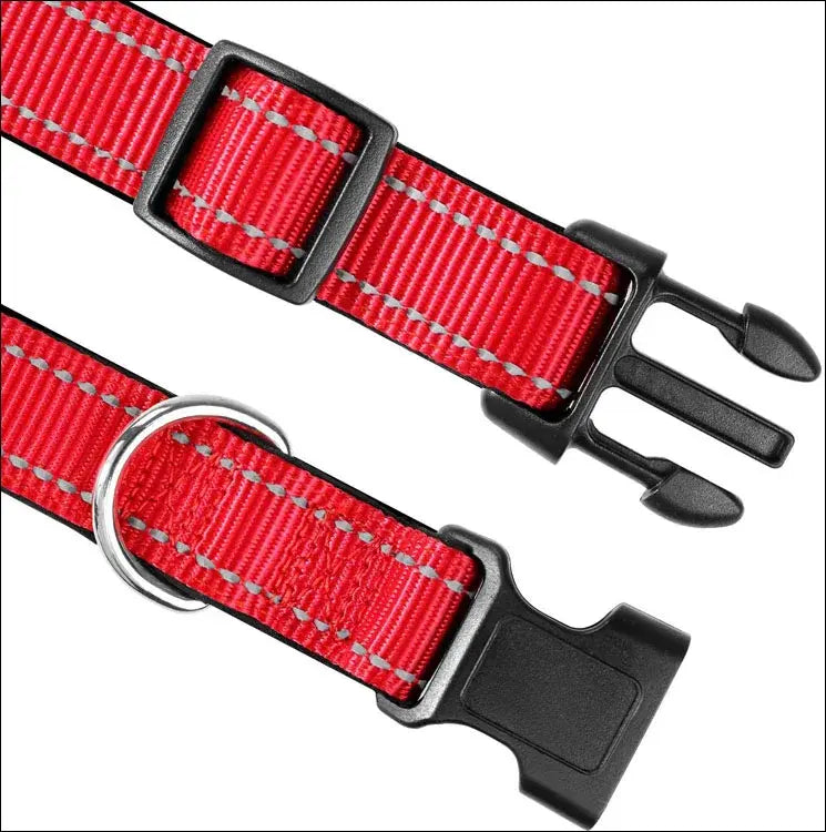 Adjustable Reflective Weatherproof Neoprene Padded Nylon Collar For Big Dog