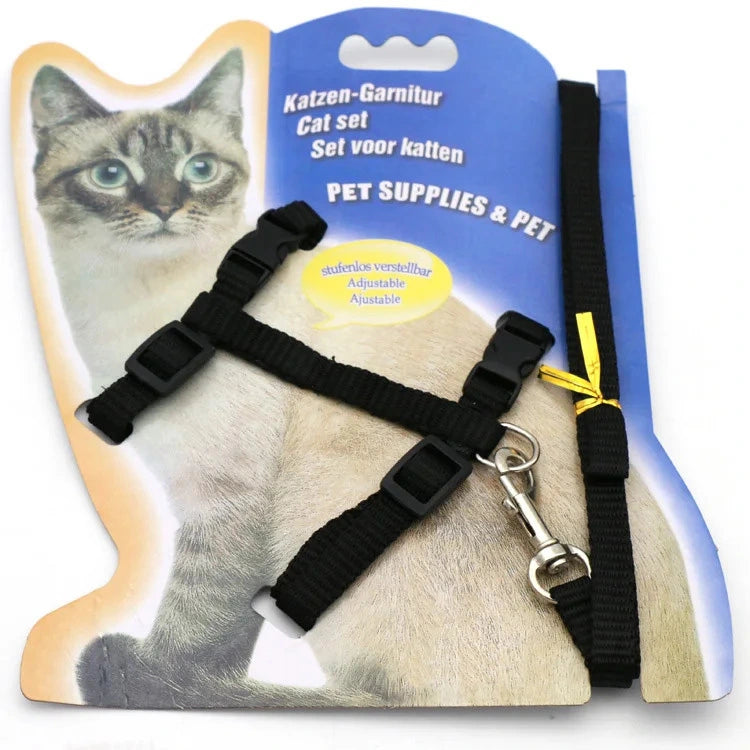 Cat Walking Harness and Leash - Secure & Comfortable Harness for Cats