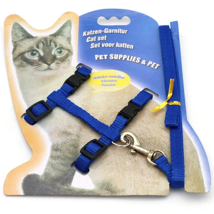 Cat Walking Harness and Leash - Secure & Comfortable Harness for Cats