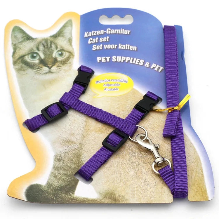 Cat Walking Harness and Leash - Secure & Comfortable Harness for Cats