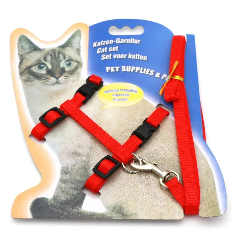 Cat Walking Harness and Leash - Secure & Comfortable Harness for Cats