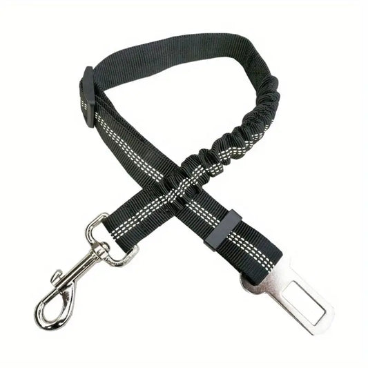 Reflective Adjustable Bungee Nylon Dog Car Seat Belt