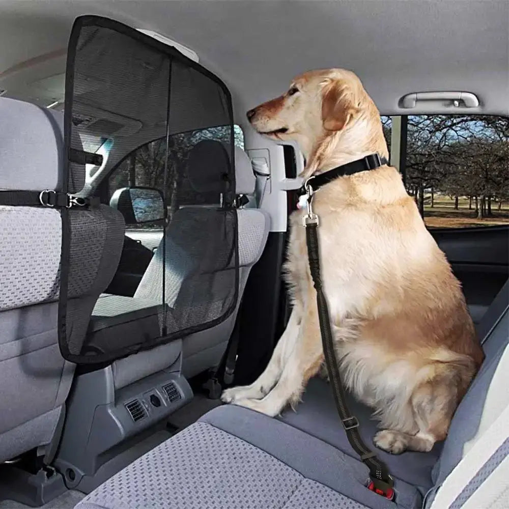 Reflective Adjustable Bungee Nylon Dog Car Seat Belt