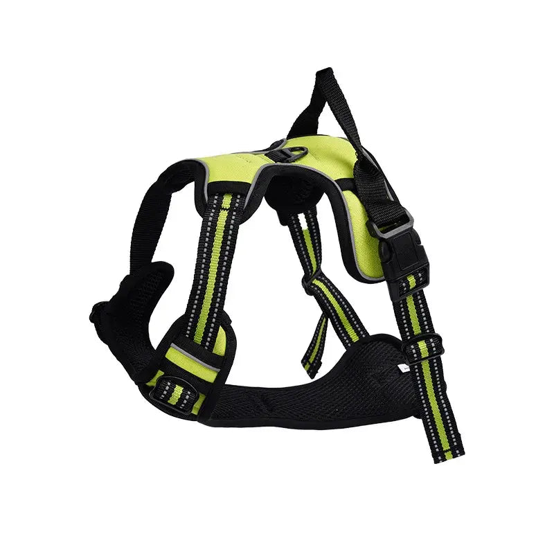 Reflective Dog Harness with Handle and Explosion-Proof Buckle