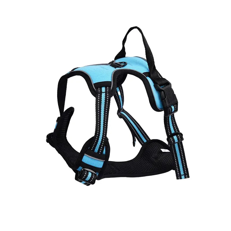 Reflective Dog Harness with Handle and Explosion-Proof Buckle