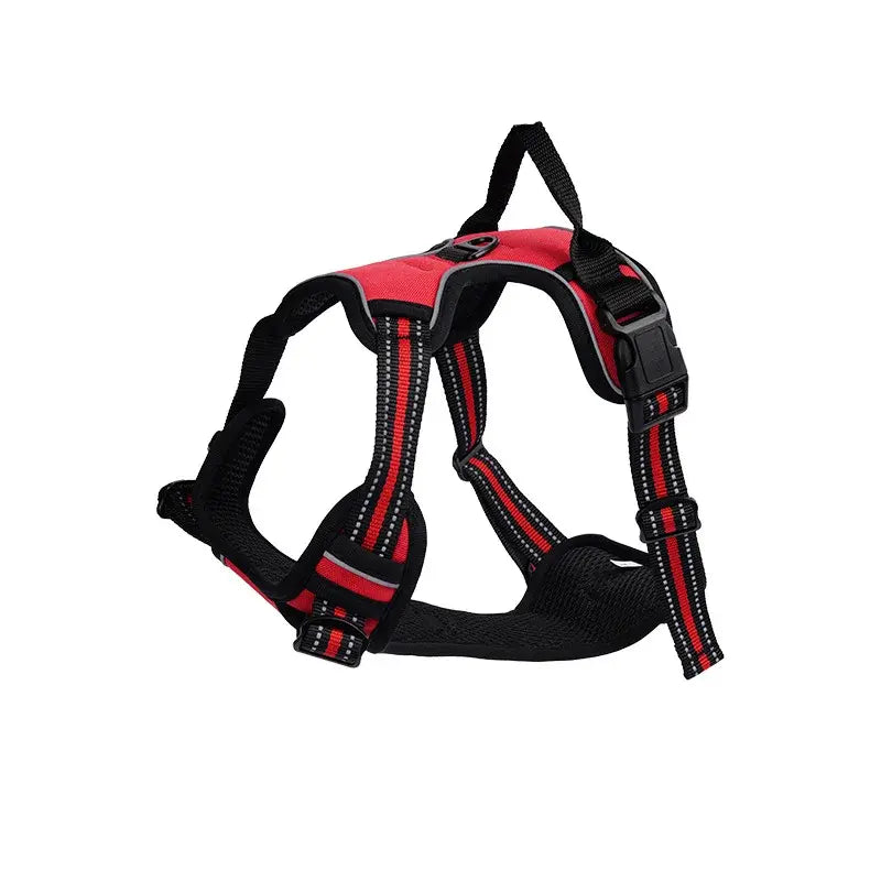 Reflective Dog Harness with Handle and Explosion-Proof Buckle