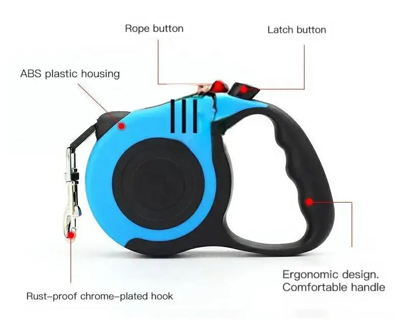 Retractable Dog Leash for Small to Medium Dogs