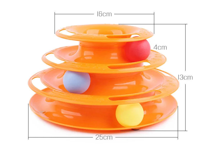 Pet cat toy Tower Tracks Disc